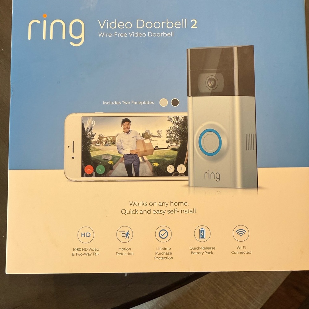 Ring Smart Doorbell with HD Video and Two-Way Talk NEW IN BOX